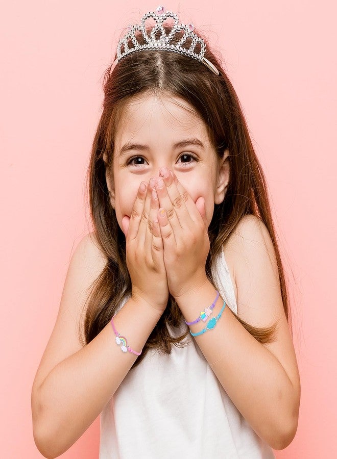 Grevosea Pack of 3 Girls' Bracelets, Adjustable Braided Bracelets, Friendship Bracelets, Bracelet for Children, Girls, Handmade Bracelet for Girls and Jewellery, Girls, Children, Party Bags, Children's - Image 4